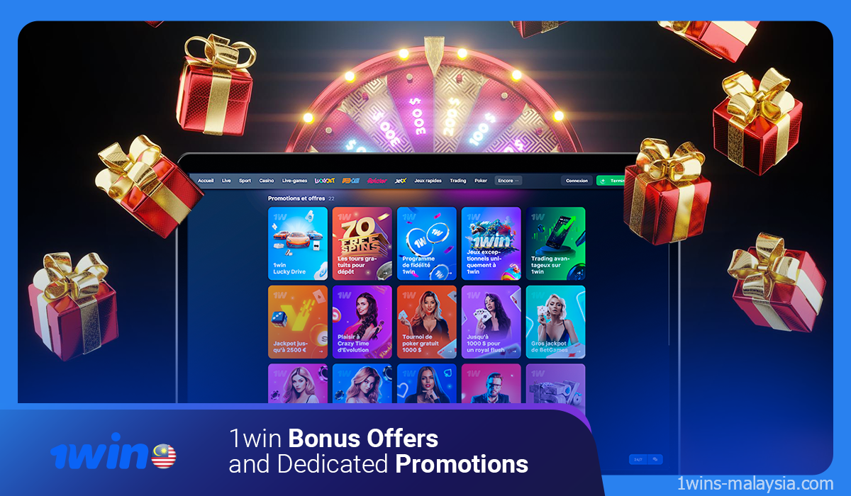 1win offers many promotional offers and promotions for Malaysian users
