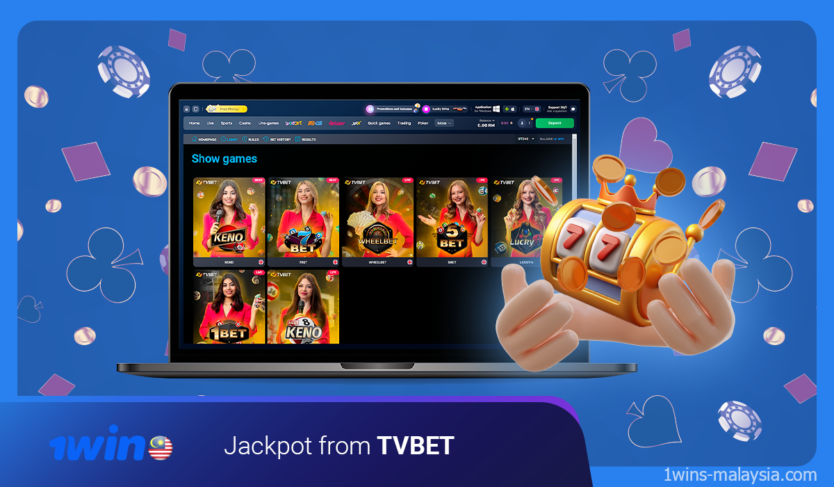 1win offers exclusive jackpots from TVBET