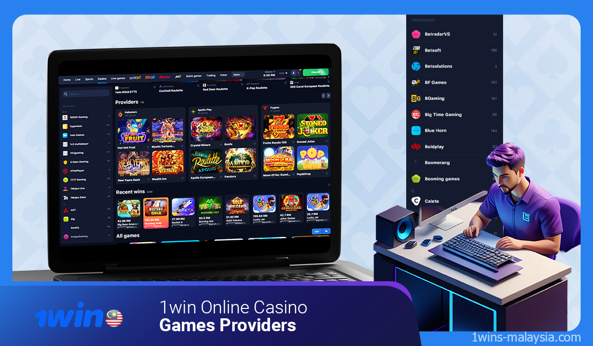 Online casino 1win cooperates with many popular providers
