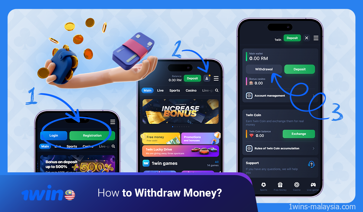 Users can withdraw money from 1win at any time by logging into their account and clicking on a specific button