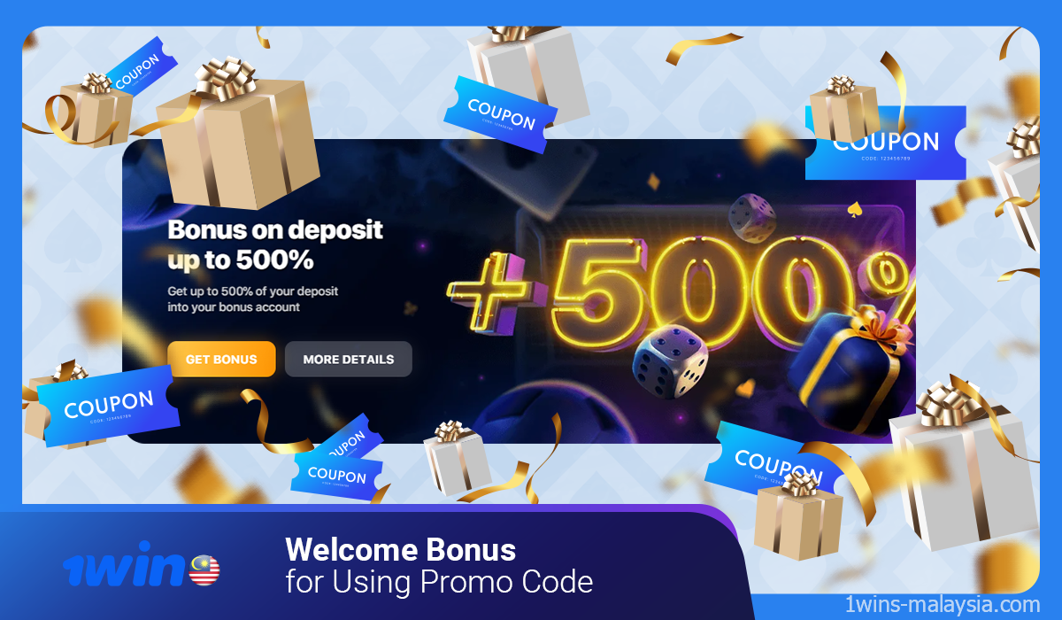 New users from Malaysia, can get a welcome bonus when registering at 1win